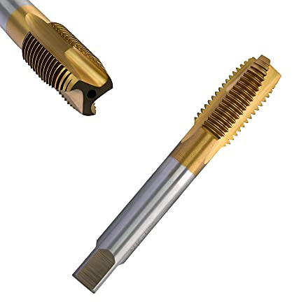 Corintian HSS TiN Gewindeschneider Form D, Ø M2 - M20, Gerade Nut, Universal Gewindebohrer, Maschinengewindebohrer, für Durchgangslöcher (M20)
