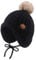 XIAOHAWANG Baby Wintermütze Mädchen Jungen Warm Strickmütze mit Pompom Niedliche BabymüTZE Herbst,Winter (Schwarz, 0-6Monate)