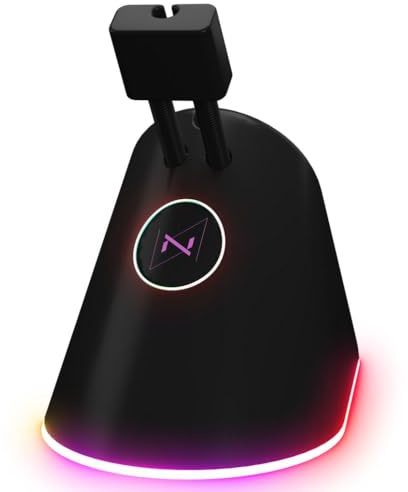 Nyfter RGB Mousebungee - Mauskabelhalterung für alle Mauskabel mit RGB Beleuchtung