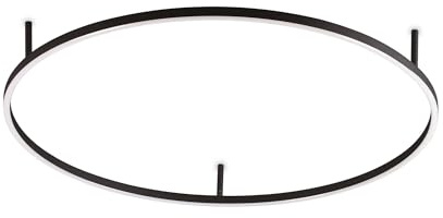 Ideal Lux ORACLE Ringintegriertes LED Halbbündiges Licht Schwarz 90cm 3000K