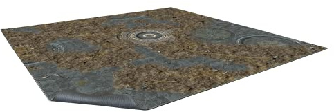 Battle Systems Terrain Alien Catacombs Game Mat 2x2 - Neoprene Playmat for 40k, Necromunda, Fallout, Marvel: Crisis Protocol