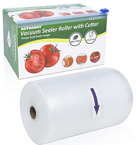 Vacuum Sealer Roll Bags Heavy Duty for Food BPA Free with Cutter Box 20cm x 30m Customized Size Food Bags