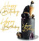BETESSIN 2Pcs Happy Birthday Tortendeko Gold Acryl Kuchen Deko Cake Topper Geburtstag Kuchen Dekoration Spiegel Kuchenaufsatz Zubehör Stil B