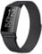 Tobfit für Fitbit Charge 4 Armband, Fitbit Charge 3 Armband für Herren Damen, Metall Verstellbarer Edelstahl Handgelenk Ersatz Armband Kompatibel für Fitbit Charge 4/Fitbit Charge 3(Small,Schwarz)