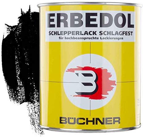 ERBEDOL | Schlepperlack | passend für Case IH | schwarz-seidenglanz | SL9160 | ab 1986 | 0,75 l | Restaurierung | Traktor | Fahrzeug | restaurieren | Traktor | lackieren