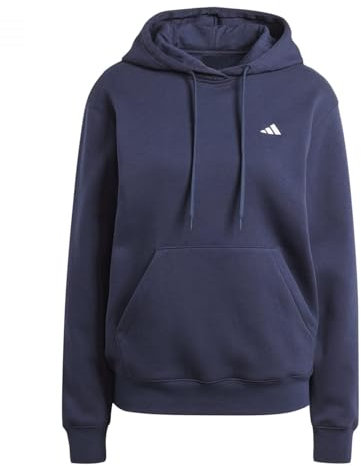 adidas Damen Essentials SMALL Logo Feel Cozy Hoodie, Legend Ink, M