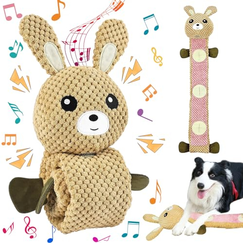 Zkaoai Intelligenzspielzeug für Hunde, Interaktives Hundespielzeug, Hundespielzeug, Quietschend Welpenspielzeug, Kauspielzeug für Hunde, Hundespielzeug Quietschend für Welpen Mittelgroße Hunde
