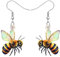 DALANE Acryl Anime Honig Biene Ohrringe Baumeln Tropfen Schmuck für Frauen Damen Mädchen Kinder Bienen liebhaber Neuheit Geschenke Dekor Charms (Zitrone)