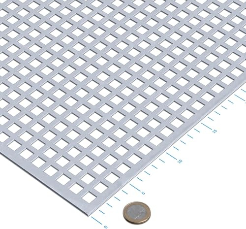 thyssenkrupp Lochblech verzinkt QG10-15 Stahl 1,5 mm (1500 x 500 mm) umlaufender Längs- und Stirnrand