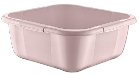 BH | 3L Plastic Washing up Bowl Basin - Small Size | 3 Litres | Square | GRAY | Multipurpose Washing Tub for Kitchen, Bathroom, and Household Use (1 PC) - By BEST HOUSE