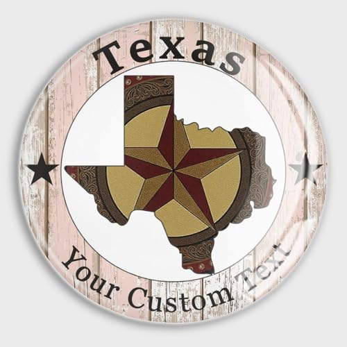 Freecustom Texas Stars Refrigerator Magnets Glass Small Magnets State Love Home Fridge Magnet American State Customzied Decorative Magnets for Fridge Lovely Decor for Home 2 Pieces