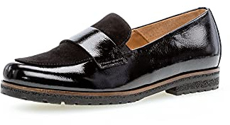 Gabor Damen Slipper, Frauen Slip On,Slip-ons,Mokassins,Halbschuhe,Slides,Schlupfschuhe,schluepfschuhe,Loafer,schwarz,42 EU / 8 UK