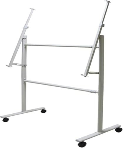 Großer Rollbarer Whiteboard-Ständer, Mobiler, Trocken Abwischbarer Board-Ständer Mit Einstellbarem Winkel, Passend Für Whiteboards Mit Einer Maximalen Größe Von 120 X 240 cm
