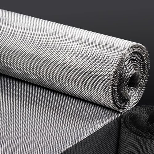Gewebtes Drahtgeflecht aus Edelstahl, Metallgitter, Nagetierbekämpfung, Insektennetz, Schädlingsschutz, für Fenster, Türen, Filter, Haus, Küche, Garten (10 Maschen)