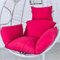 Fauteuil suspendu en rotin avec appui-tête pour intérieur/extérieur Rose