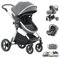 Shineey Kinderwagen 3 in 1,Kinderwagen Buggy Mit Babyschale,Mit Höhenverstellbarer Kinderwagen Komplettset Faltbare tragbare,KombiKinderwagen Mit Aluminiumrahmen für Neugeborene 0 bis 3 Jahre