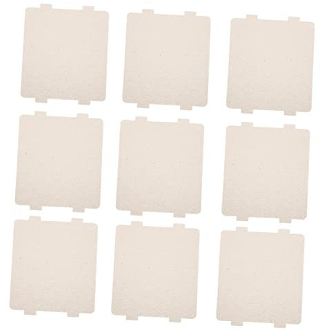 TOPPERFUN 10pcs Thermal Insulation Mica Gasket for Microwave Oven Mica Replacement Parts Microwave Crisper Sheets Fits