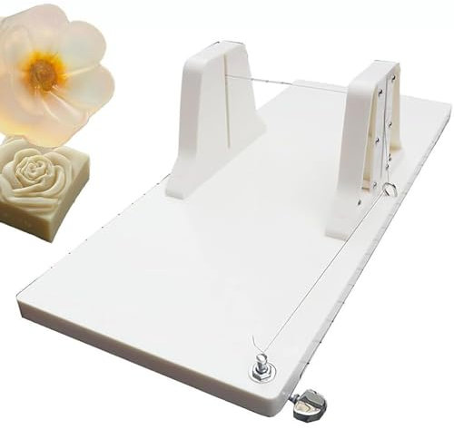 OWOHYG Coupe-Savon réglable, Machine de découpe de Savon Maison avec Fil de Coupe Unique réglable et échelle de Taille, pour Savon, Fromage, Beurre, gâteau, Pain Faits Maison