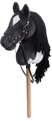 BEJOY Stick Horse Hobby Horse Toy, Horse on a Stick with Halter & Reins | Hobby Horsing Gift for Children Girls, Big Hobby Horse Rhino Grey