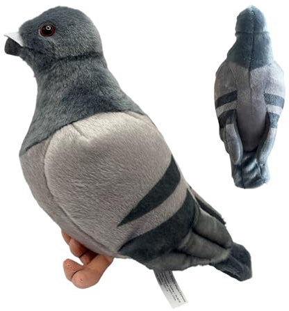 Pigeón De Peluche,Almohada Abrigadita Decoración Habitación | Peluche de Ave con Diseño de Dibujos Animados,Para Compañía Consuelo Regalos Navidad Cumpleaños Dormitorio Coche Sofá Niños Niñas