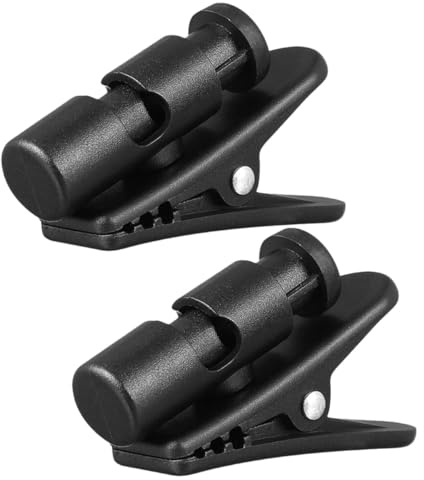 Healifty 2 Stück Kopfhörerkabel Organizer Clip 360° Drehbarer Kunststoff Kabelhalter für Dicke Headset Kabel Sicherer Kabelclip für Sport und Training