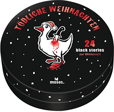 moses. black stories Tödliche Weihnachten, 24 rabenschwarze Rätsel zur Weihnachtszeit, Das Krimi-Kartenspiel als Adventskalender