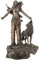 JFSM INC. Indianer Krieger Betende Statue Skulptur Figur
