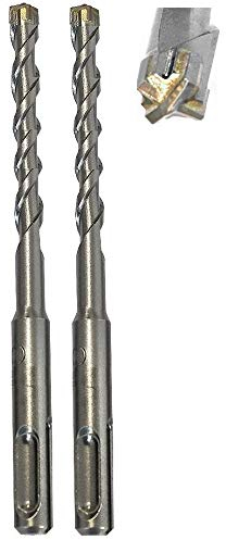 jw-germany 2 Stück HM - SDS PLUS High-Quality Hammerbohrer Betonbohrer Z= 4 mit Zentrierspitze… (SDS-PLUS 10 x 160mm)