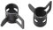 sourcing map Abrazadera de banda de acero de 6mm Abrazadera Clips de resorte de tubo de manguera de Acero de Manganeso Negro 30uds