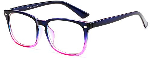 Vetoo Blue Light Blocking Glasses Computer PC Glasses Square Eyeglasses Frame Non Prescription Glasses for Women and Men