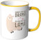 JUNIWORDS Tasse, Sorry für das Drama, Ich bin halt ein Lama, Wähle Farbe, Gelb