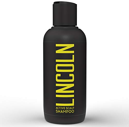 LINCOLN Anti Schuppen Shampoo Herren gegen trockene Kopfhaut & Juckreiz - Vegane Männer Shampoo Anti Schuppen Pflege + Basilikum Extrakt, Antischuppenshampoo Männer, Shampoo trockene Kopfhaut - 250ml