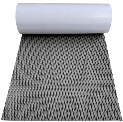 Hjdeck Surfboard Traction Pad Small Diamond Solid Color Non-Slip Universal Trimmable Self Adhesive Boat Flooring EVA Foam Decking Sheet for Kayak Yacht Golf Cart RV Flooring SUP Paddle Board