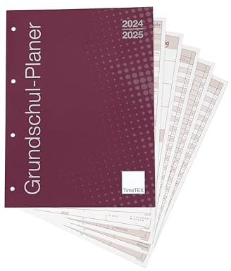 TimeTEX Grundschul-Planer - Loseblatt-Einlage A4-Plus - Schuljahr 2024-2025 - Lehrerkalender - Unterrichtsplaner - Schulplaner - 10719
