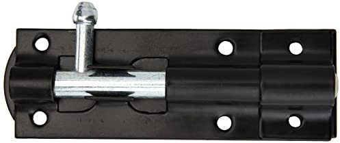 TIMCO Straight Tower Bolt - Black - 4 - TBS4BP