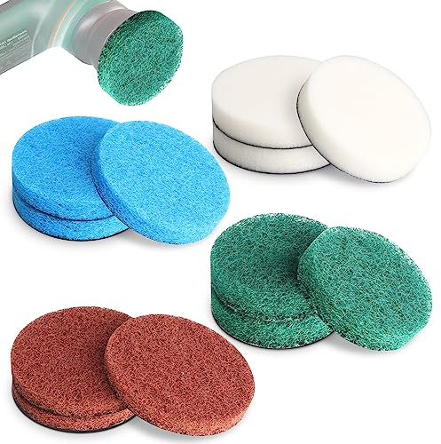 MOCOBO 12 Stück Reinigung Pad Bürste Set kompatibel mit Bosch Home and Garden Akku Reinigungsbürste UniversalBrush (3X Mikrofaserpad, 3X Küchenpad, 3X Melamin-Schaumstoffpad, 3X Hochleistungspad)