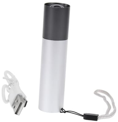 Hemobllo Led-taschenlampe Handtaschenlampe Teleskop- Camping- Outdoor- Kleines Blitzlicht Usb Lade Fackel Eingebaut Weiß Q5