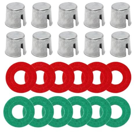 10 Piece Battery Post Terminal Shims,Lead Terminal Shim Caps with 12 Piece Washers for Top Post Battery Post Ends Repair for Top Post Battery Post Ends Repair,Universal for Vehicles,SUV,Truck,RV,Boat