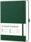 Artfan Taccuino A4 a righe, formato A4, 320 pagine, carta di prima qualità, scrittura classica, formato A4, 21,5 x 27,9 cm, copertina rigida, nero, verde