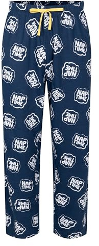 Mens Character Pyjama Bottoms Football Lounge Pants with Pockets S to XXXL New