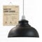 Metal Ceiling Lamp Shade 29cm Black Inner White Easy Fit Modern Pendant Light Shade for Bedroom, Hallway, Office, Kitchen