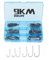 9KM DWLIFE Baitholder Fishing Hooks Set 100Pcs Offset Worm Hook Double Barbs/Long Shank/Black for Sea Fishing Tackle Saltwater Freshwater