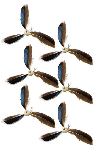 Senermter Propeller Katzenspielzeug, Katzenangel Ersatzfedern Propeller Federn, Katzen Feder Spielzeug, Propeller Katzenspielzeug, Katzenstab Spielzeug Für Kätzchentraining