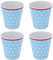GRCFUMO 4 PC Coppa di melamina, tazza di bevande innovativa, tazza di bevanda ad acqua impilabile, tazza da bere in porcellana, tazza di bevande a punta blu per casa e ufficio