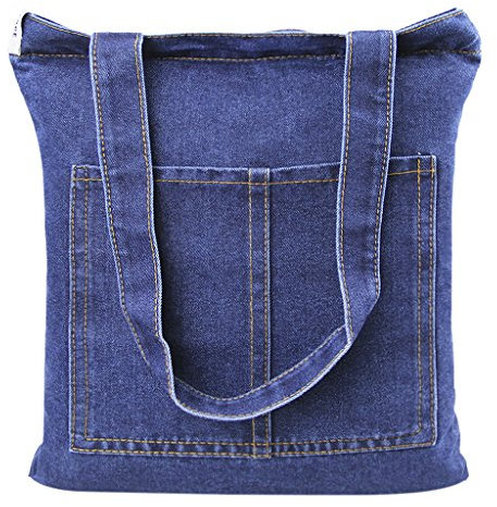 FakeFace Home Neue Art Jeansstoff Damentasche Robuste Schultertasche für Shopping Freizeit Casual Henkeltasche Lady Bag Einkaufstasche Shopper