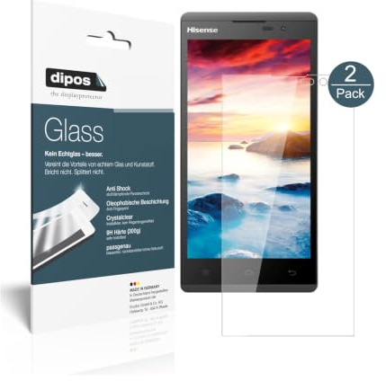 dipos I 2x Screen Protector compatible with Hisense Sero 5 L691 Flexible Glass 9H Display Protection
