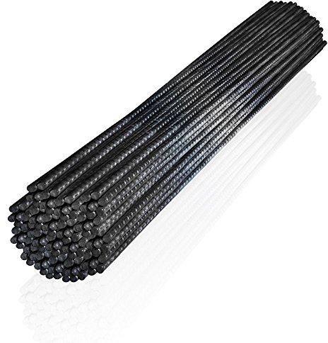 Fuchs Design 10 pièce acier à béton B500A côtelé 0,5 m Longueur 10 mm Diamètre