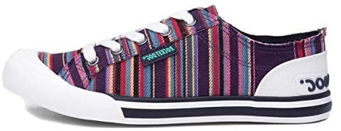 Rocket Dog Womens/Ladies Jazzin Canvas Aloe Lace Up Trainer (8 UK) (Multicoloured)