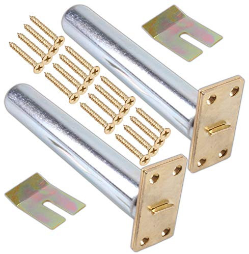 2X Brass Rectangular Concealed Door Closers - Fire Rated BS476