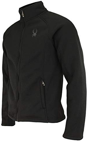 Spyder Men's Steller Full Zip Jacket, Black Tonal (F19) Small